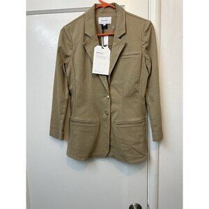 Current Elliott Highball Blazer Lt Kelp $328 Sz 0 Tan Double Button NWTs Fit